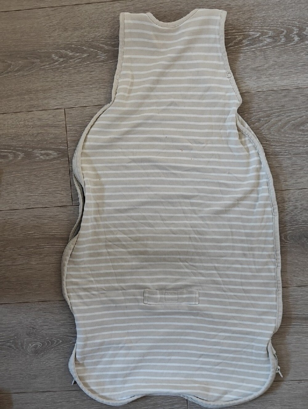 Woolino 24m Beige And White Striped Baby Sleep Sack All Season - Picture 4 of 11